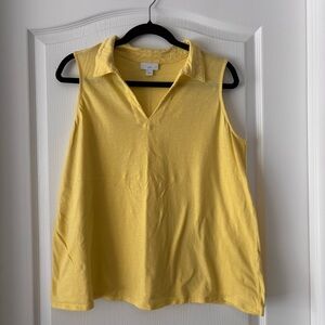 J.Jill Sleeveless Collared Polo Tank Top Size Large